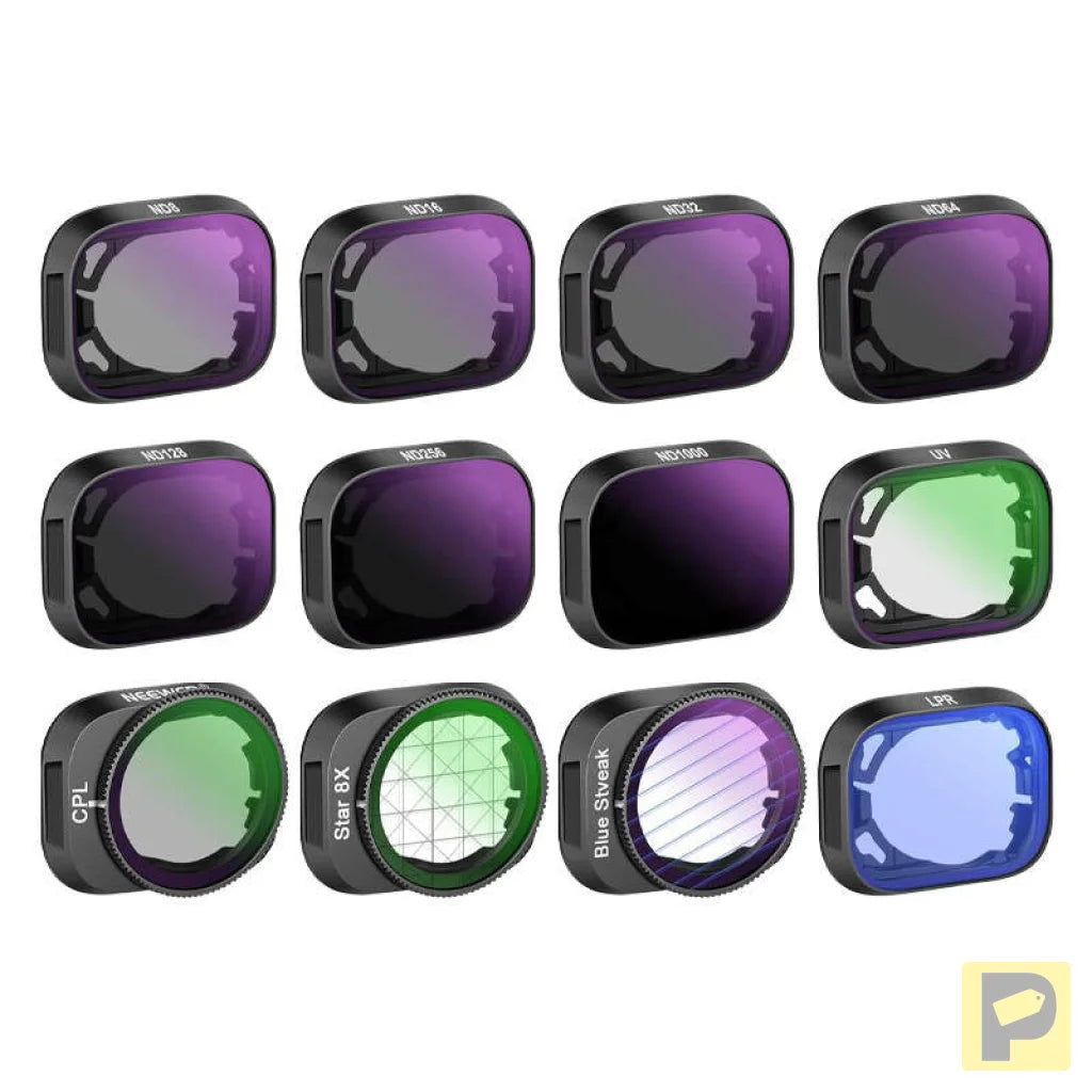 Filters set for DJI Mini 3 / Mini 3 Pro Neewer FL25 ND8/16/32/64/128/256/ND1000/UV/CPL/BSA/LPR/S