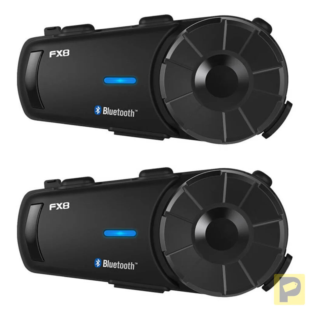 Fodsports FX8 motorcycle intercom two-pack (black)