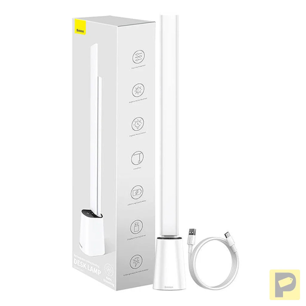 Folding desk lamp Baseus Smart Eye rechargeable (white)