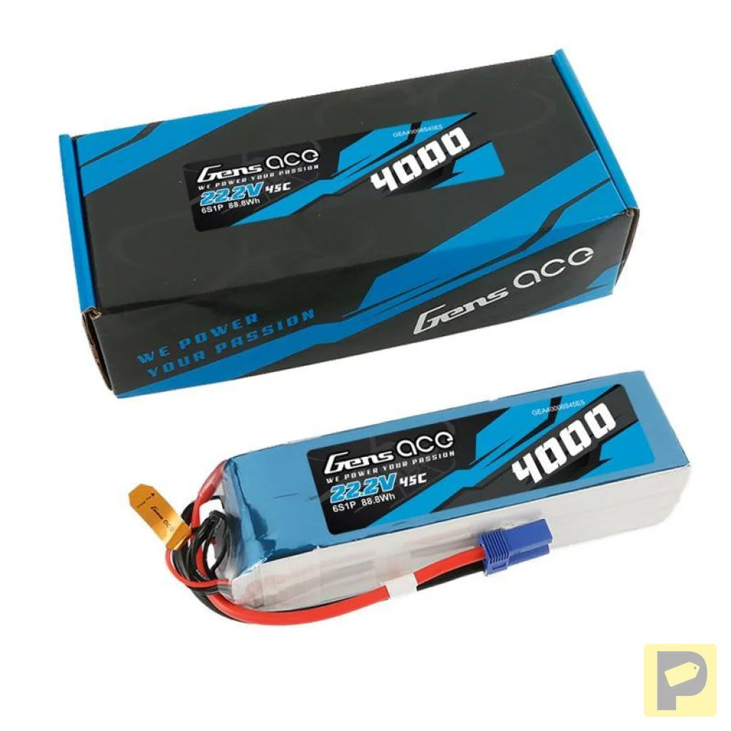 Gens Ace 4000mAh 22.2V 45C 6S1P battery