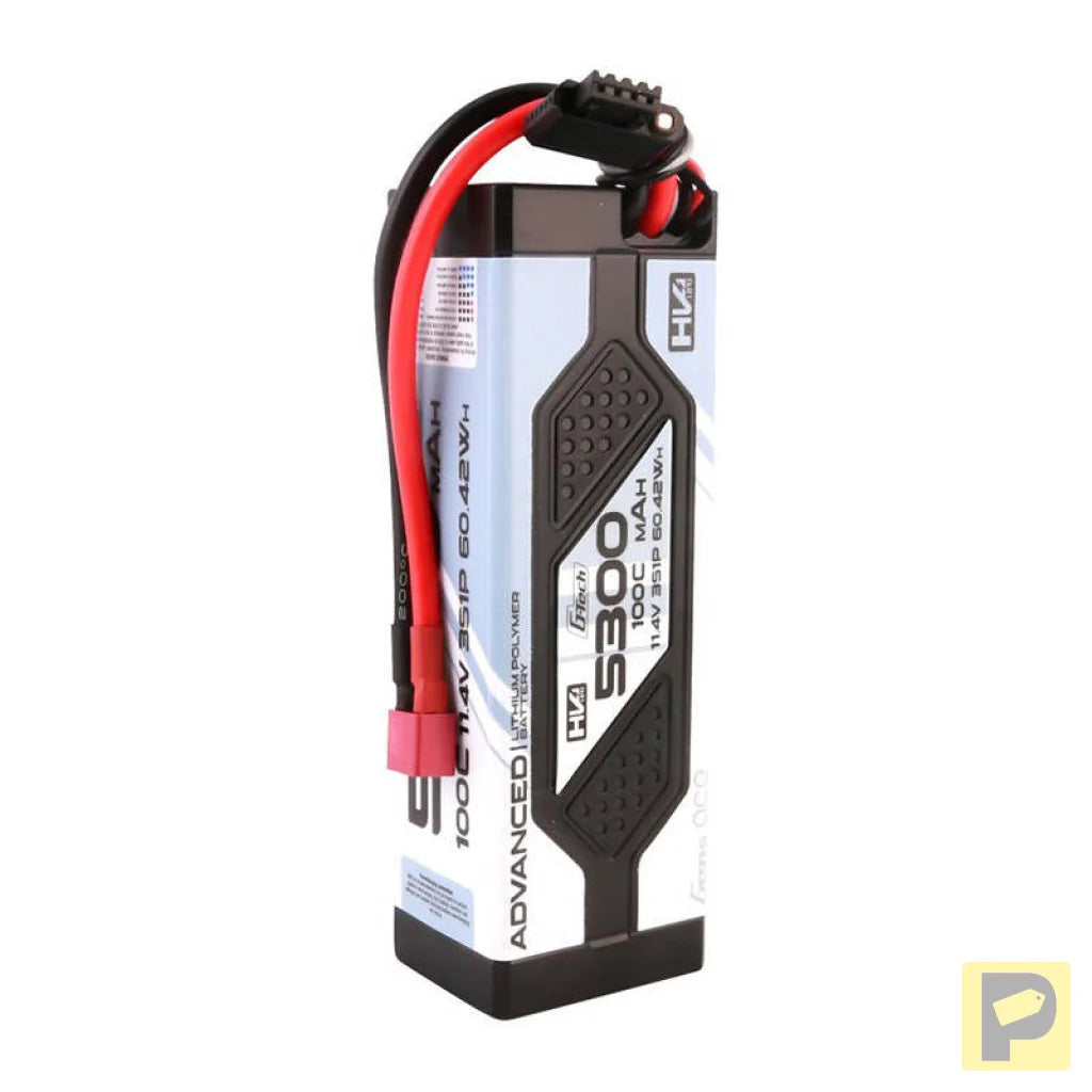 Gens ace Advanced G-Tech 5300mAh 11.4V 3S1P 100C HV car Lipo Battery Pack Hardcase with Deans Plug