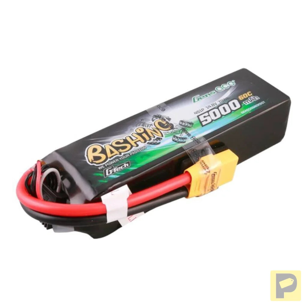 Gens ace G-Tech 5000mAh 14.8V 4S1P 60C Lipo Battery Pack with XT90 Plug-Bashing Series