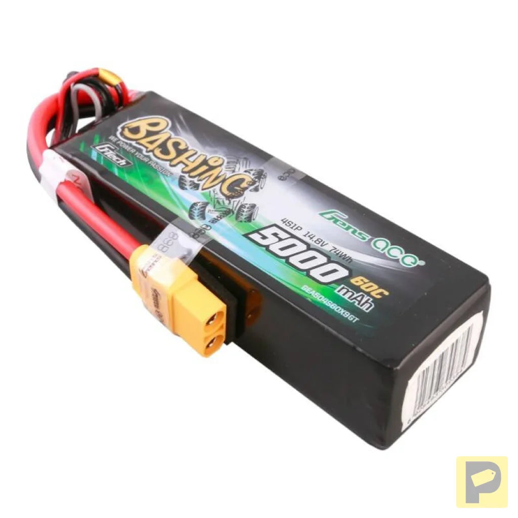 Gens ace G-Tech 5000mAh 14.8V 4S1P 60C Lipo Battery Pack with XT90 Plug-Bashing Series