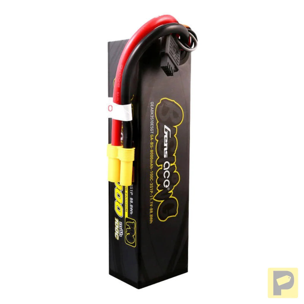 Gens ace G-Tech 8000mAh 11.1V 100C 3S1P Lipo Battery Pack with EC5-Bashing Series