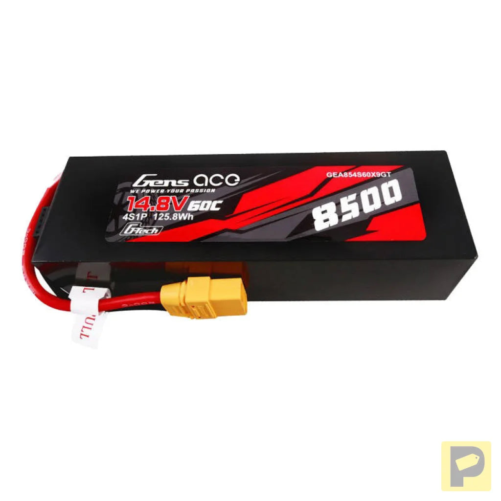 Gens ace G-Tech 8500mAh 14.8V 60C 4S1P Lipo Battery Pack PC Material Case with XT90 plug