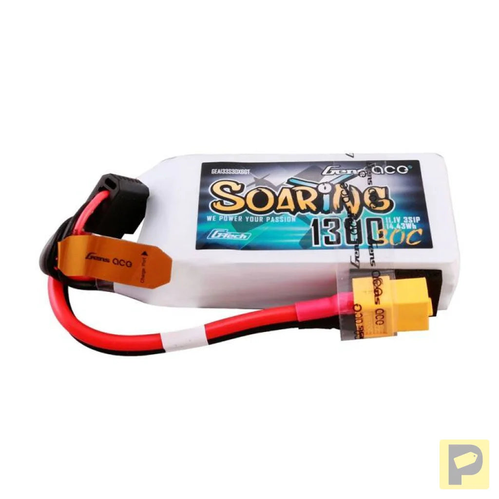 Gens ace G-Tech Soaring 1300mAh 11.1V 30C 3S1P Lipo Battery