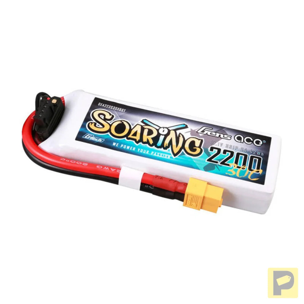 Gens ace G-Tech Soaring 2200mAh 11.1V 30C 3S1P Lipo Batte