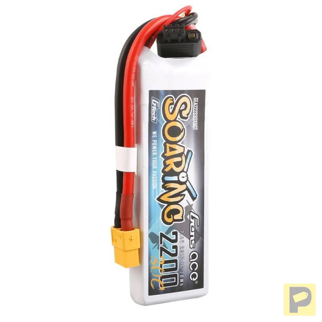 Gens Ace G-Tech Soaring 2200mAh 7.4V 30C 2S1P XT60 Battery