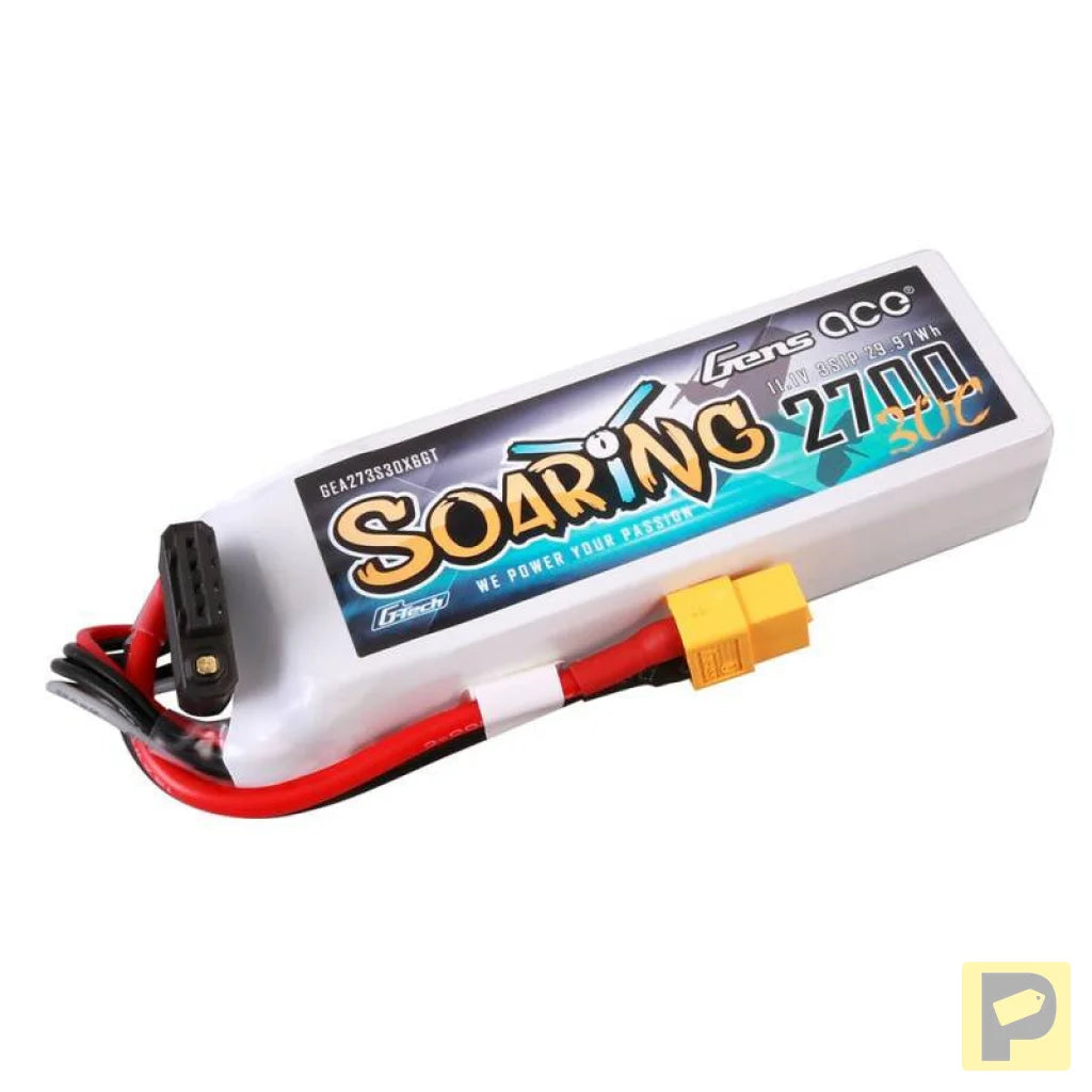Gens ace G-Tech Soaring 2700mAh 11.1V 30C 3S1P LiPo Battery