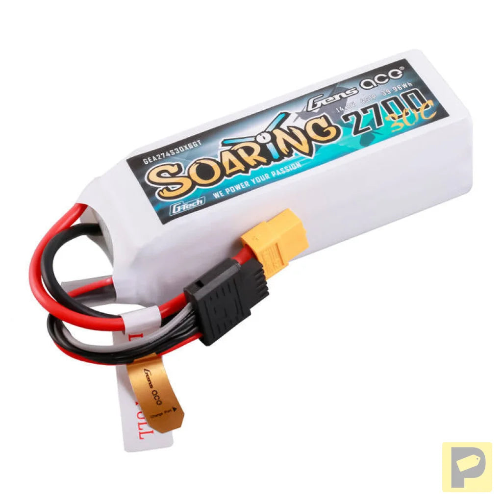 Gens ace G-Tech Soaring 2700mAh 14.8V 30C 4S1P LiPo XT60