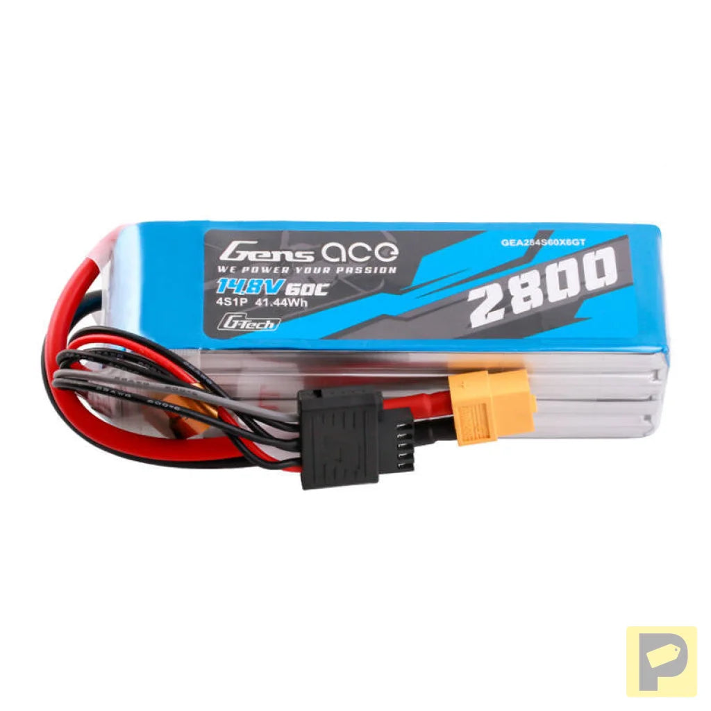 Gens ace G-Tech Soaring 2800mAh 14.8V 60C 4S1P LiPo XT60