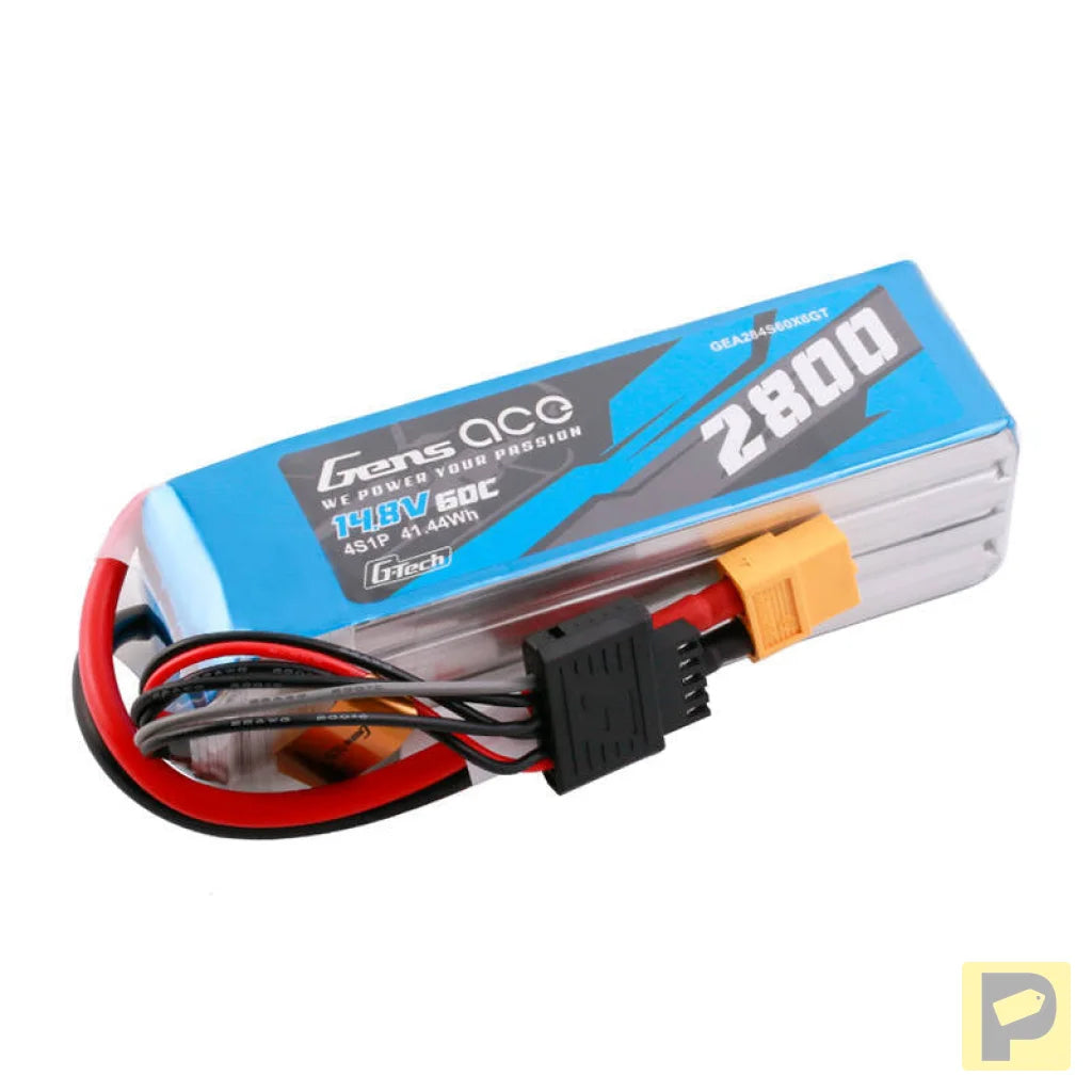 Gens ace G-Tech Soaring 2800mAh 14.8V 60C 4S1P LiPo XT60