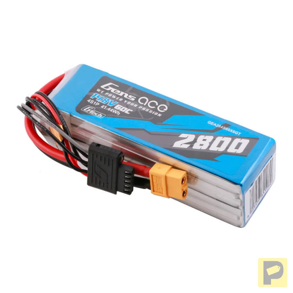 Gens ace G-Tech Soaring 2800mAh 14.8V 60C 4S1P LiPo XT60