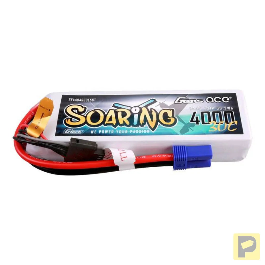 Gens ace G-Tech Soaring 4000mAh 14.8V 30C 4S1P Lipo Battery