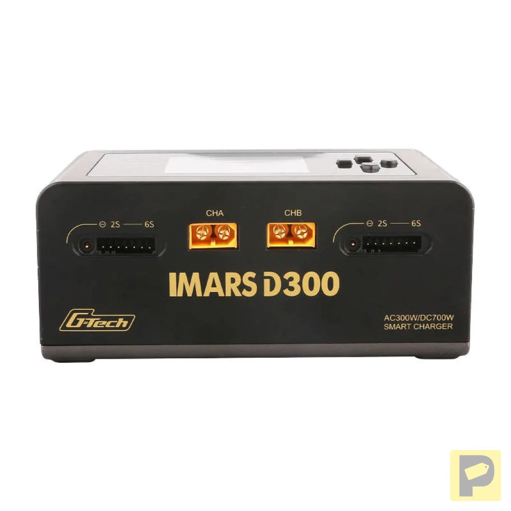 Gens Ace IMARS D300 G-Tech Channel AC/DC 300W/700W RC Battery Charger-EU Black