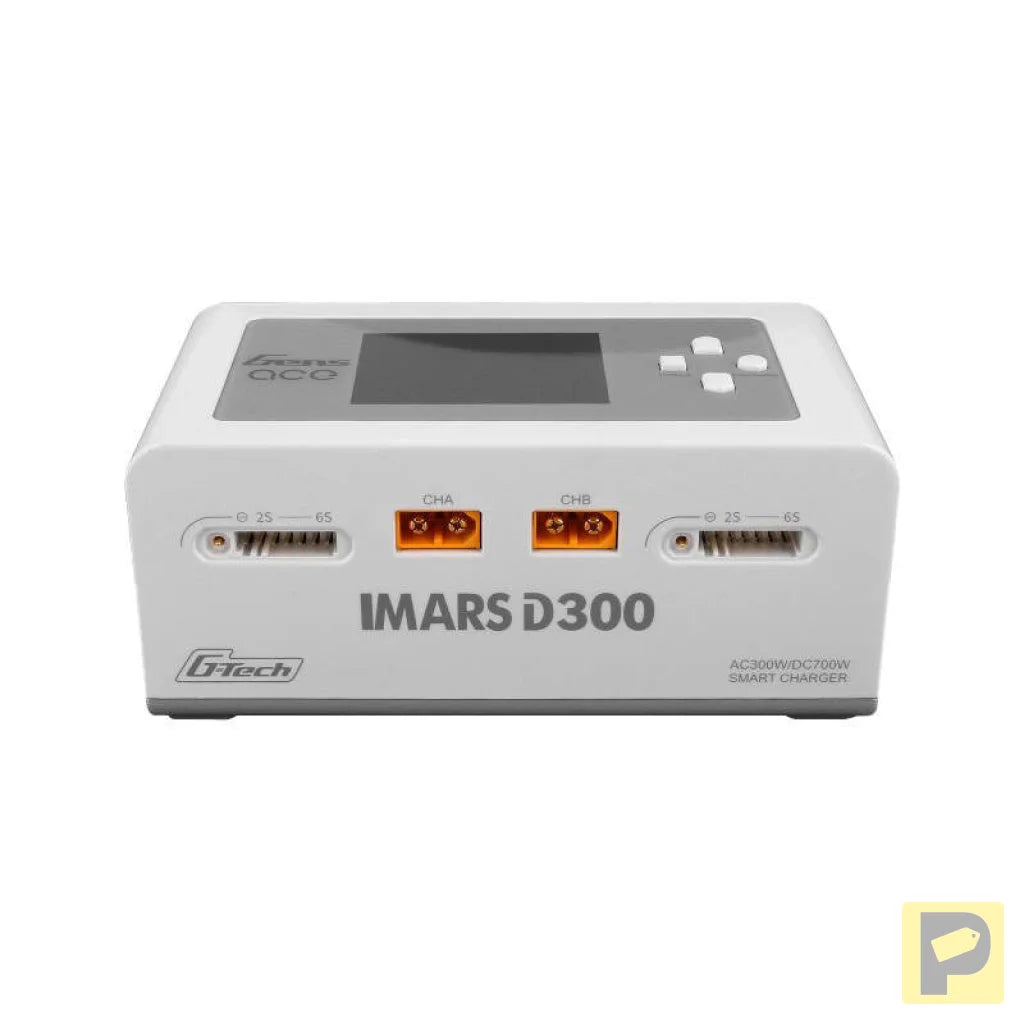 Gens Ace IMARS D300 G-Tech Channel AC/DC 300W/700W RC Battery Charger-EU White