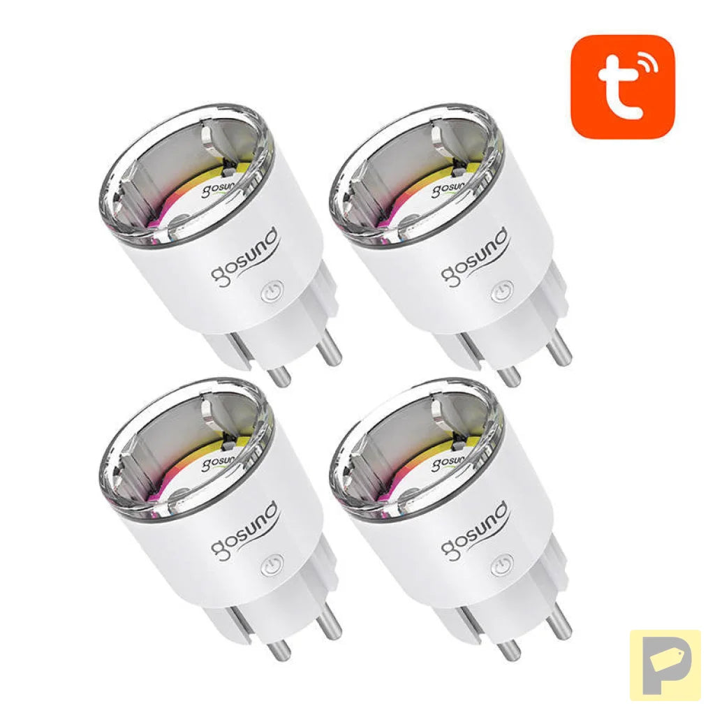 Gosund EP2 WiFi smart socket, 4 pieces (four-pack) 10A Tuya