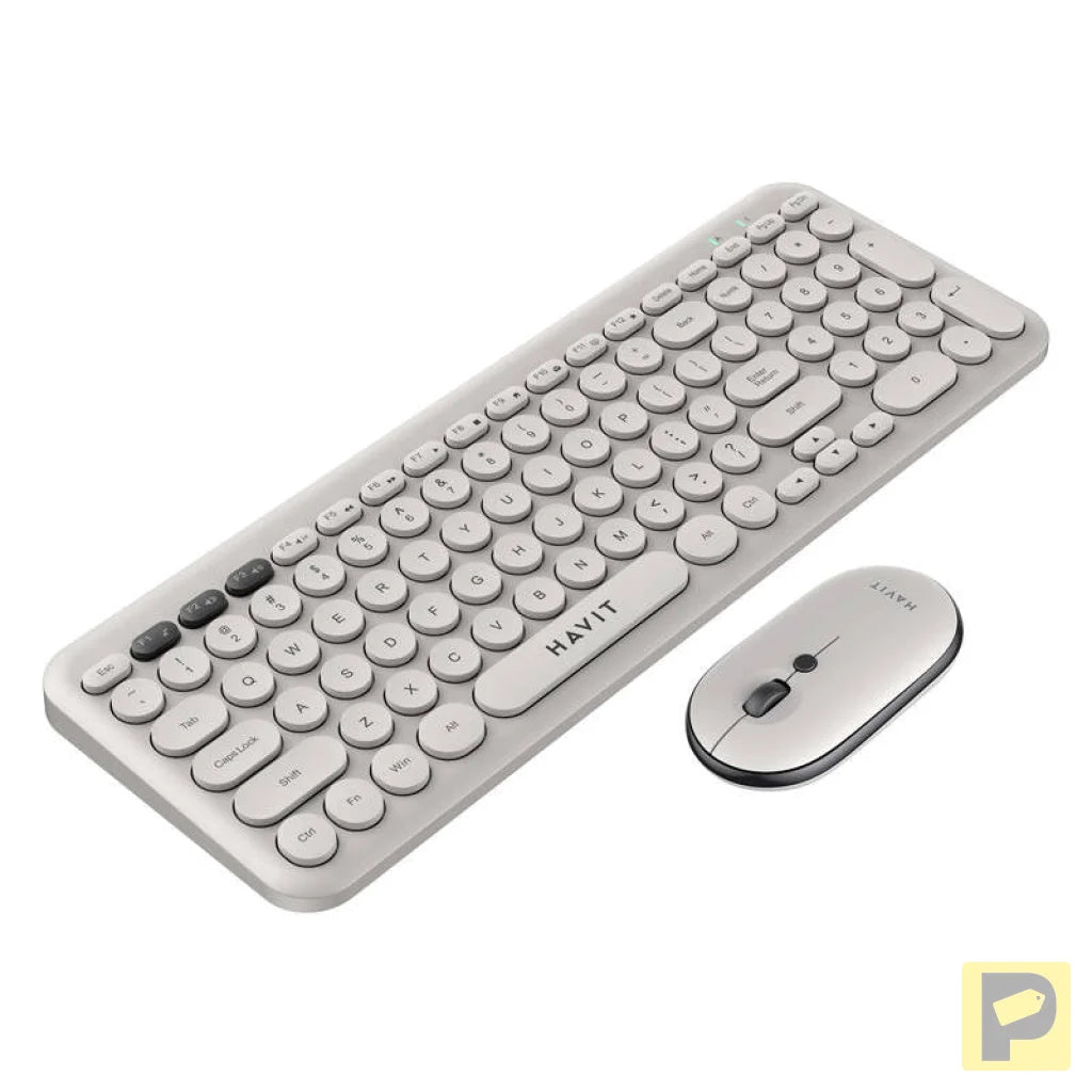 Havit KB254GCM wireless 2-in-1 gaming set keyboard + mouse (grey) (QWERTY)