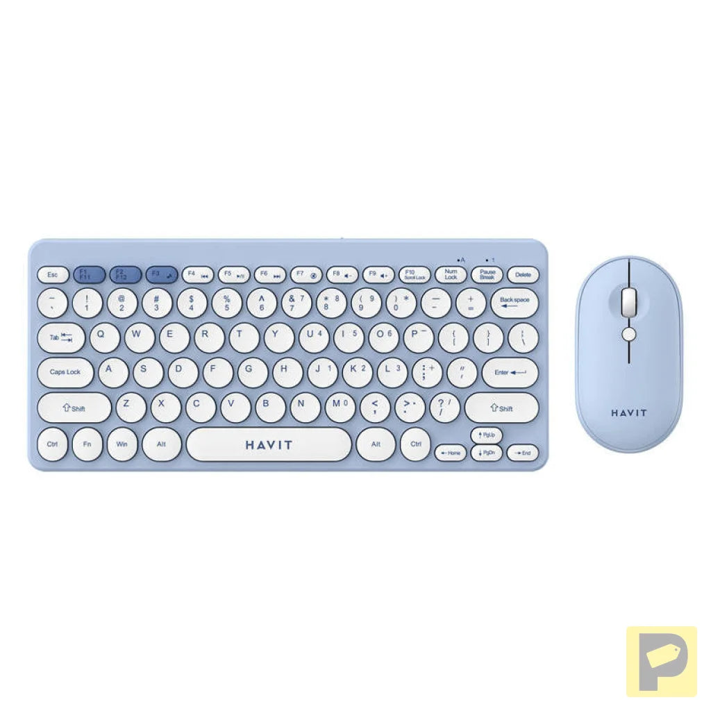 Havit KB279GCM wireless 2-in-1 gaming set keyboard + mouse (blue) (QWERTY)