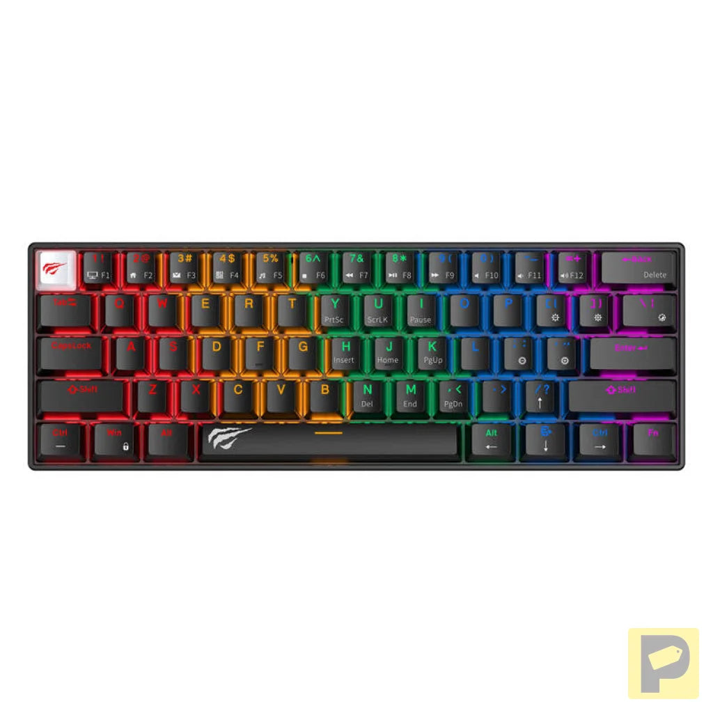 Havit KB903L wired mechanical / gaming RGB keyboard (black) (QWERTY)