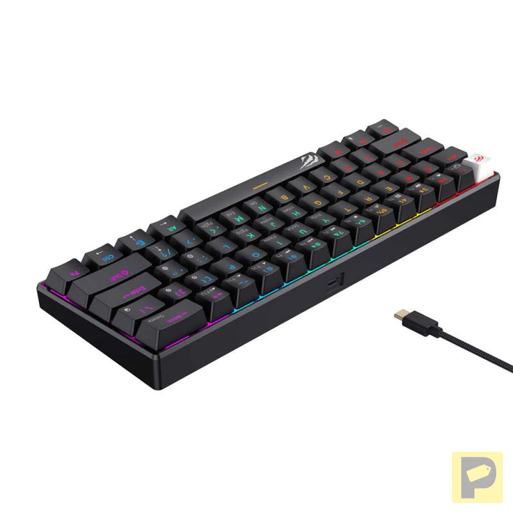 Havit KB903L wired mechanical / gaming RGB keyboard (black) (QWERTY)
