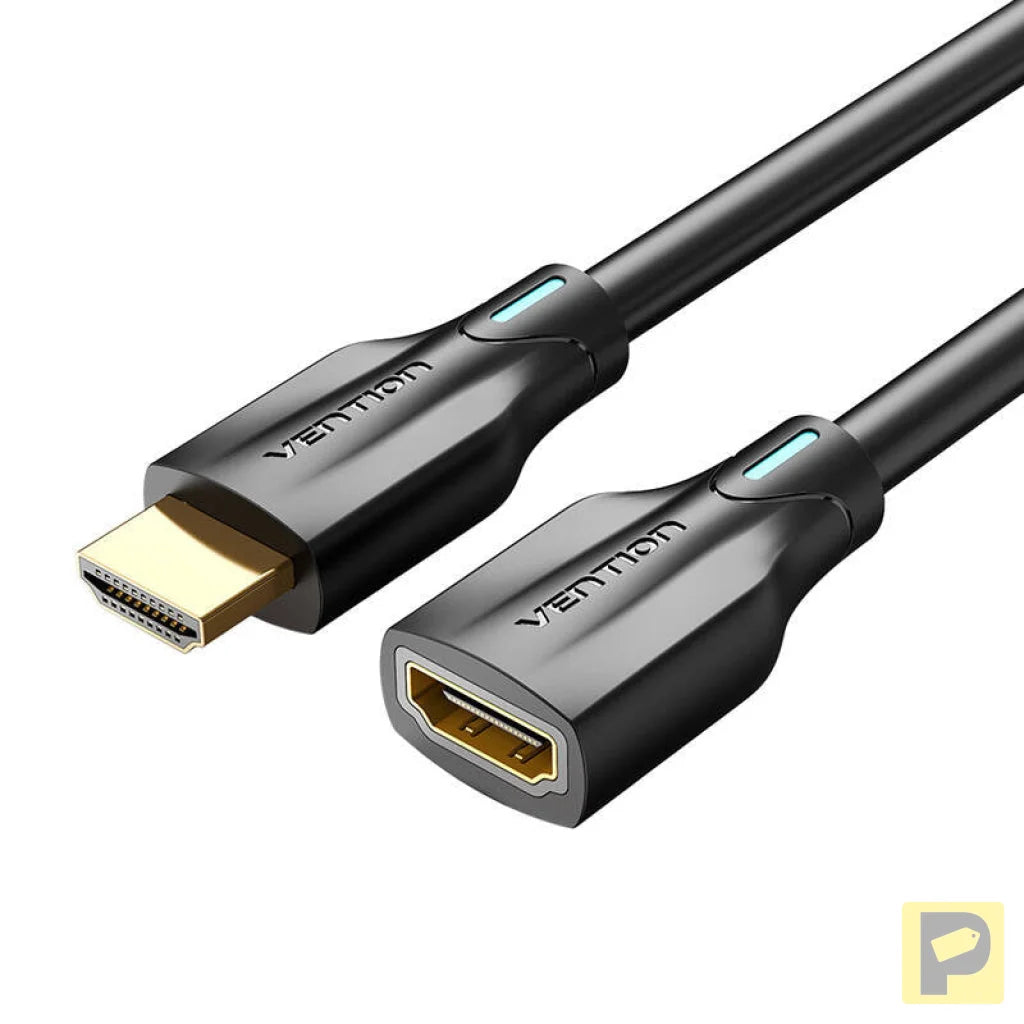 HDMI 2.1 Extension Cable Vention AHBBG, 1,5m, 8K 60Hz/ 4K 120Hz (black)