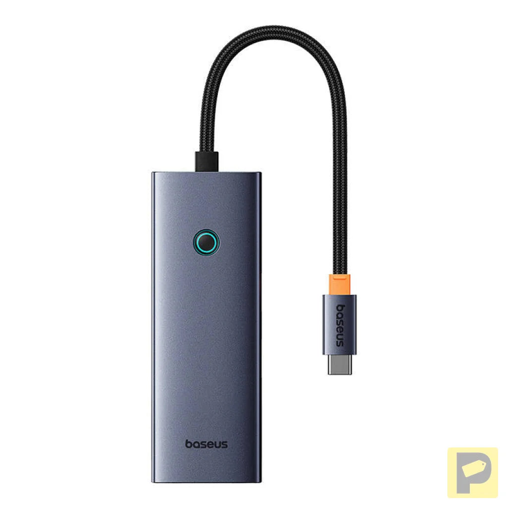 Hub 5in1 Baseus UltraJoy 5-Port (4xUSB 3.0, PD) grey