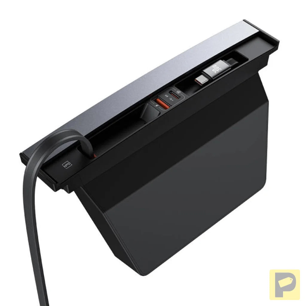 Hub Baseus T-Space with USB-C to USB-C cables for Tesla Cars (black)