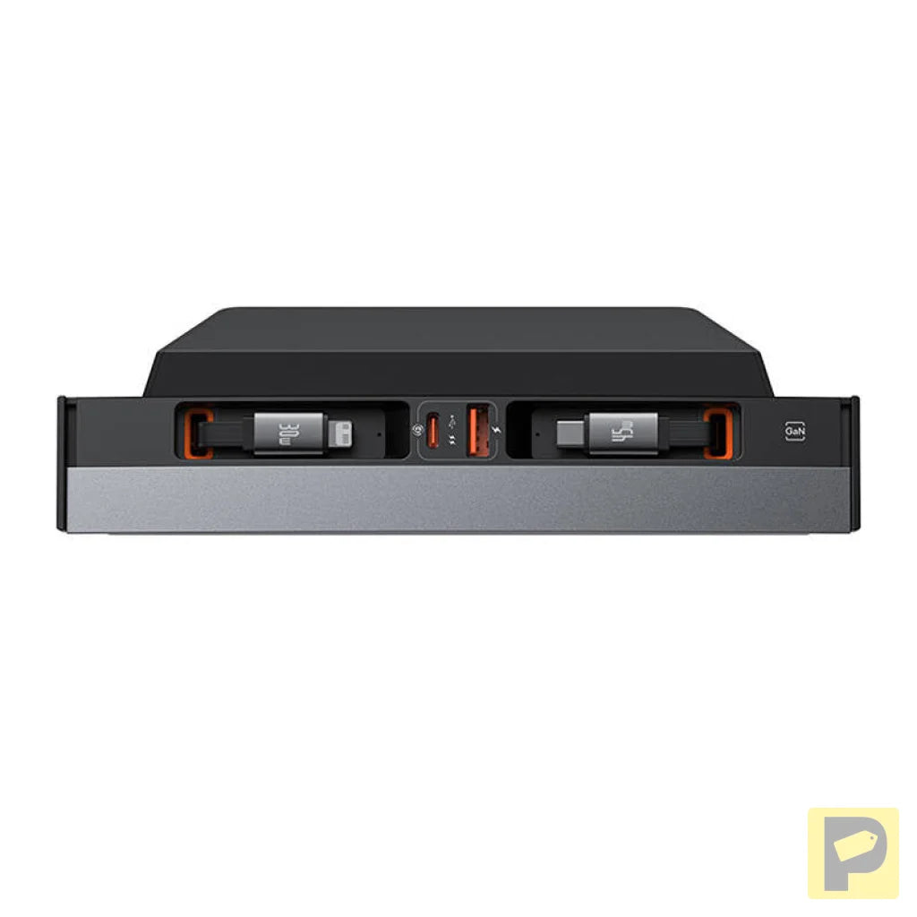 Hub Baseus T-Space with USB-C to lightning cables for Tesla Cars (black)