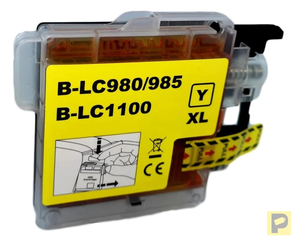 Ink for Brother | LC980Y / LC985Y / LC1100Y | yellow | 12 ml | bulk