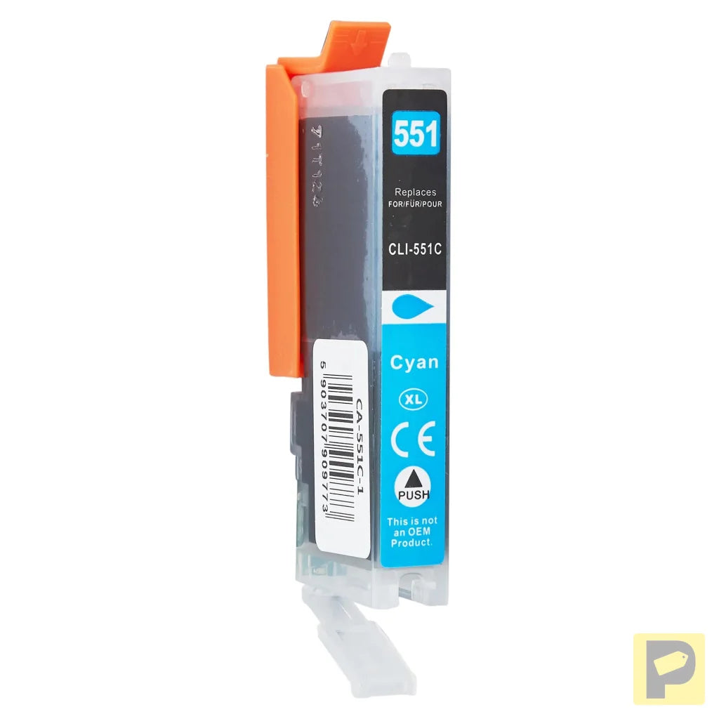 Ink for Canon | 6509B001 / CLI551C | cyan | 12 ml | bulk