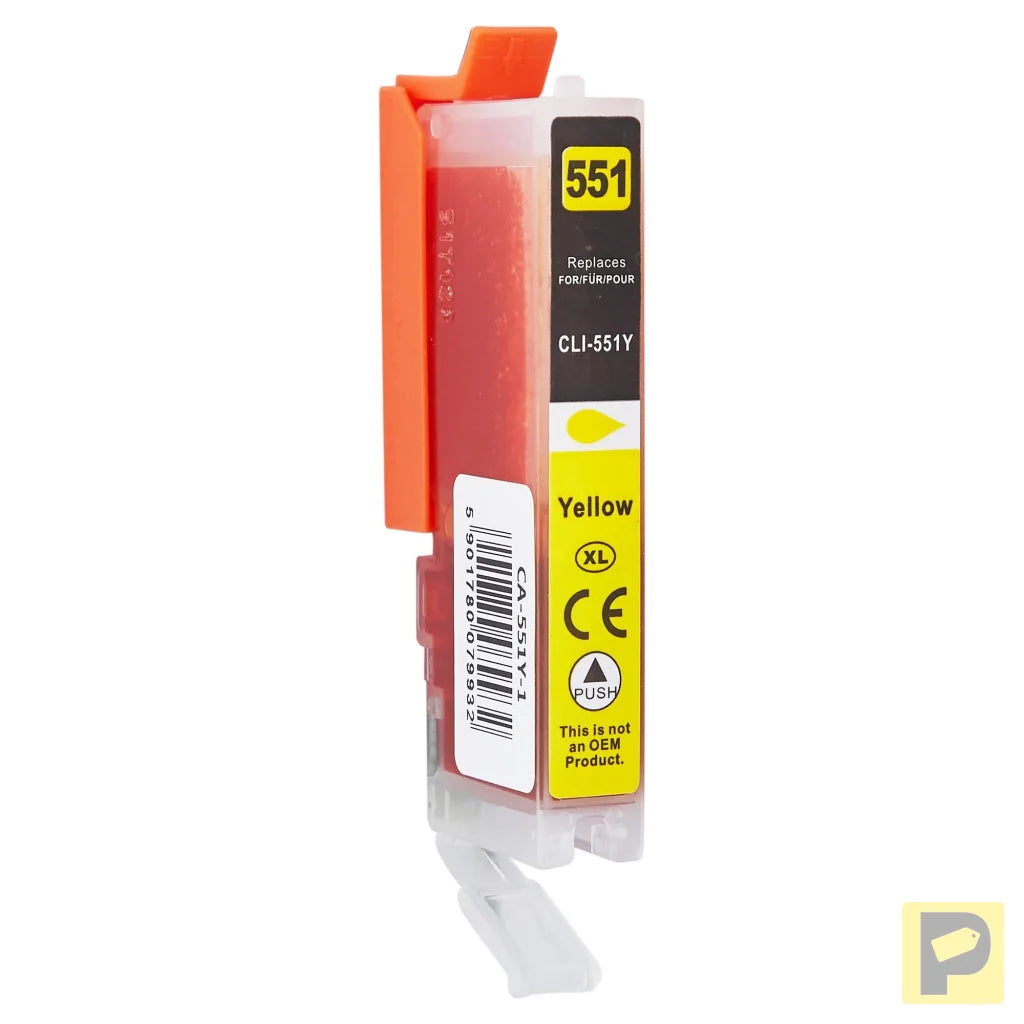 Ink for Canon | 6511B001 / CLI551Y | yellow | 12 ml | bulk