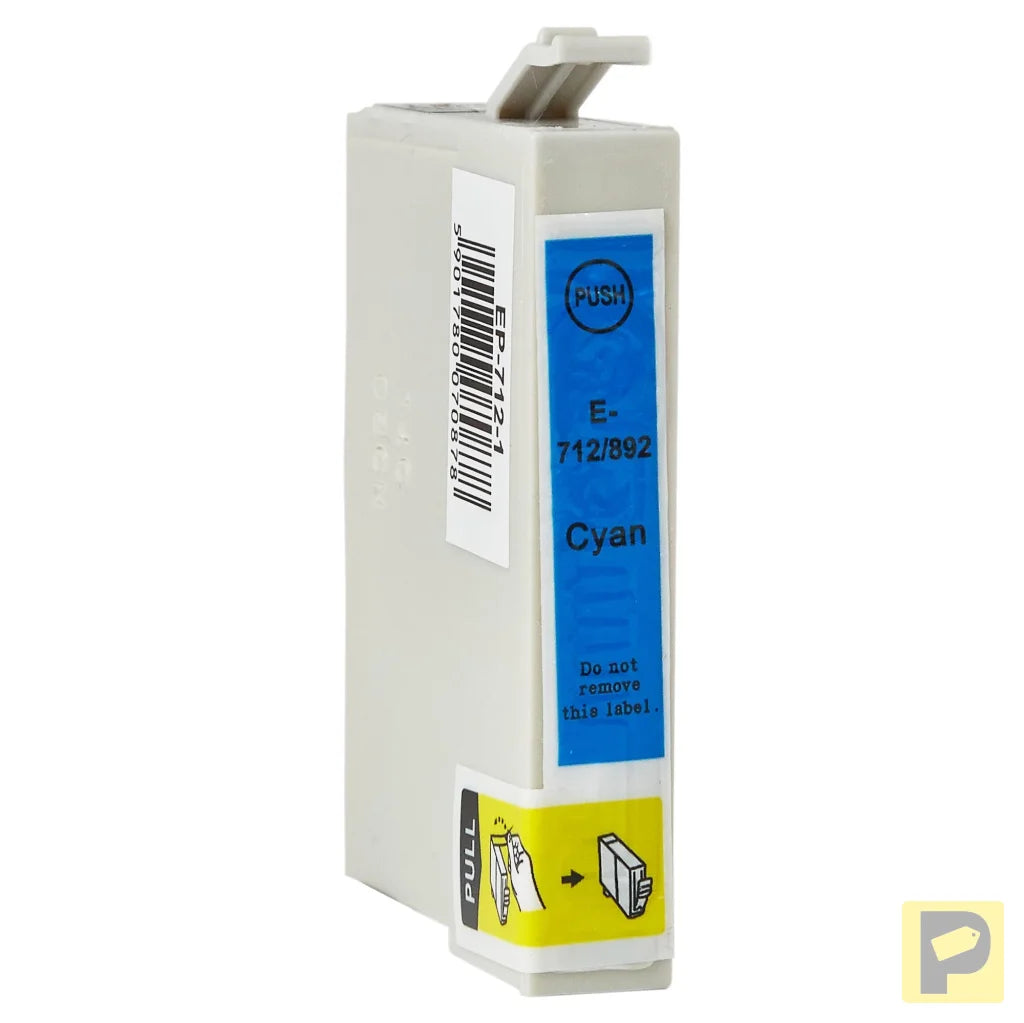 Ink for Epson | C13T07124011 / T0712 | cyan | 12 ml | bulk