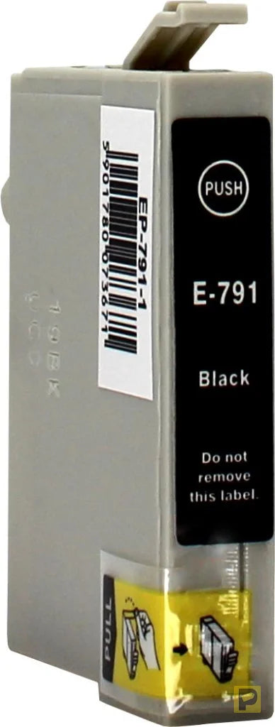Ink for Epson | C13T07914010 / T0791 | black | 18 ml | bulk