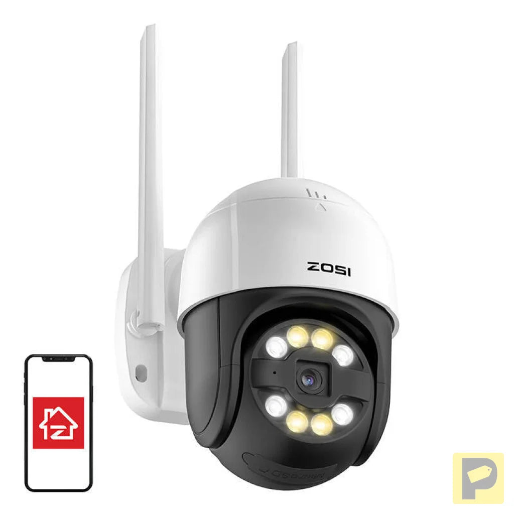 IP Outdoor Camera ZOSI C289 WiFi Pan Tilt 3MP IP66 with 32GB microSD card