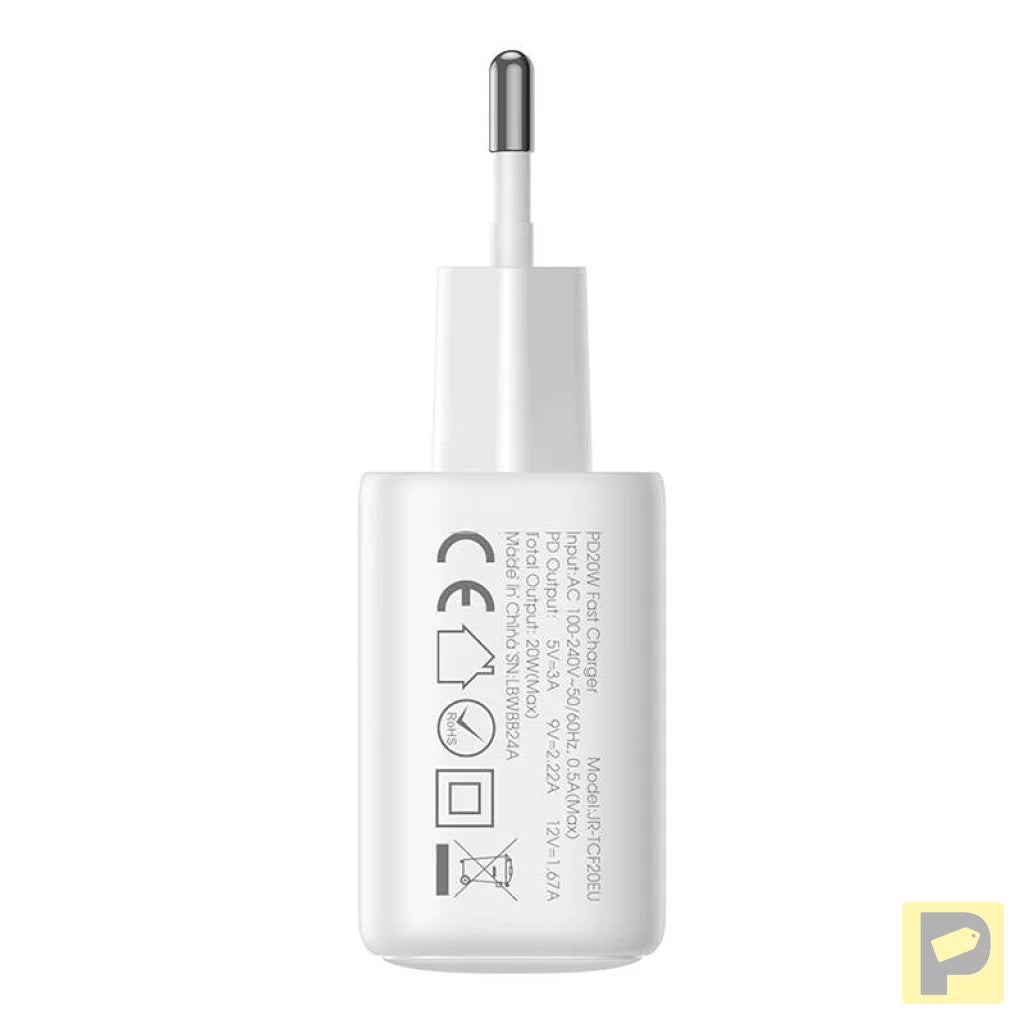 Joyroom JR-TCF21 Dual-Port (A+C) Power Charger (white)