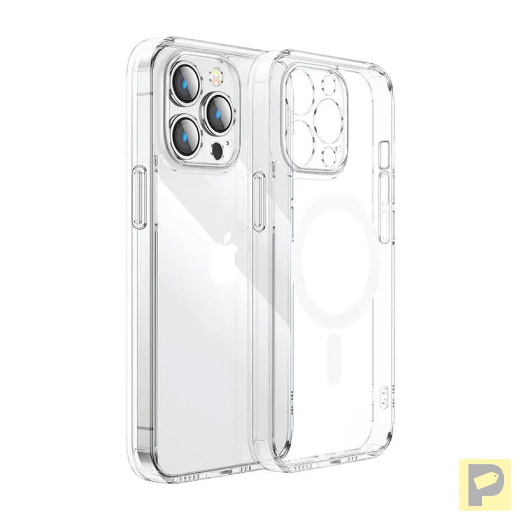 Joyroom magnetic protective case for iPhone 15 Pro Max (transparent)