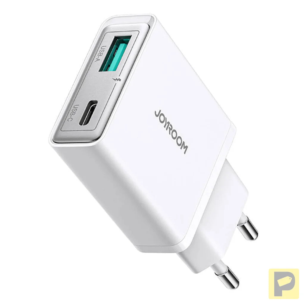 Joyroom mains charger JR-TCF14 (A+C) Super Slim 20W (white)