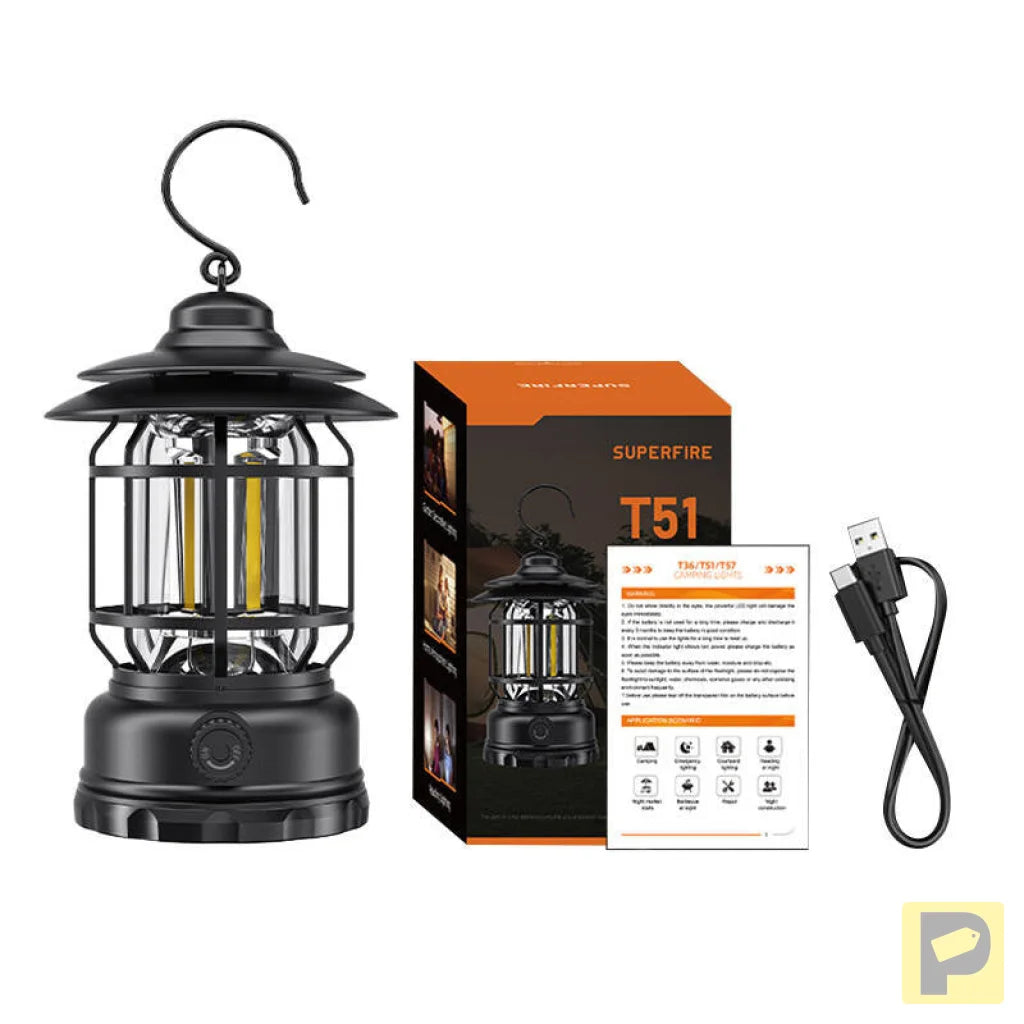 Lampa kempingowa Superfire T51, USB-C
