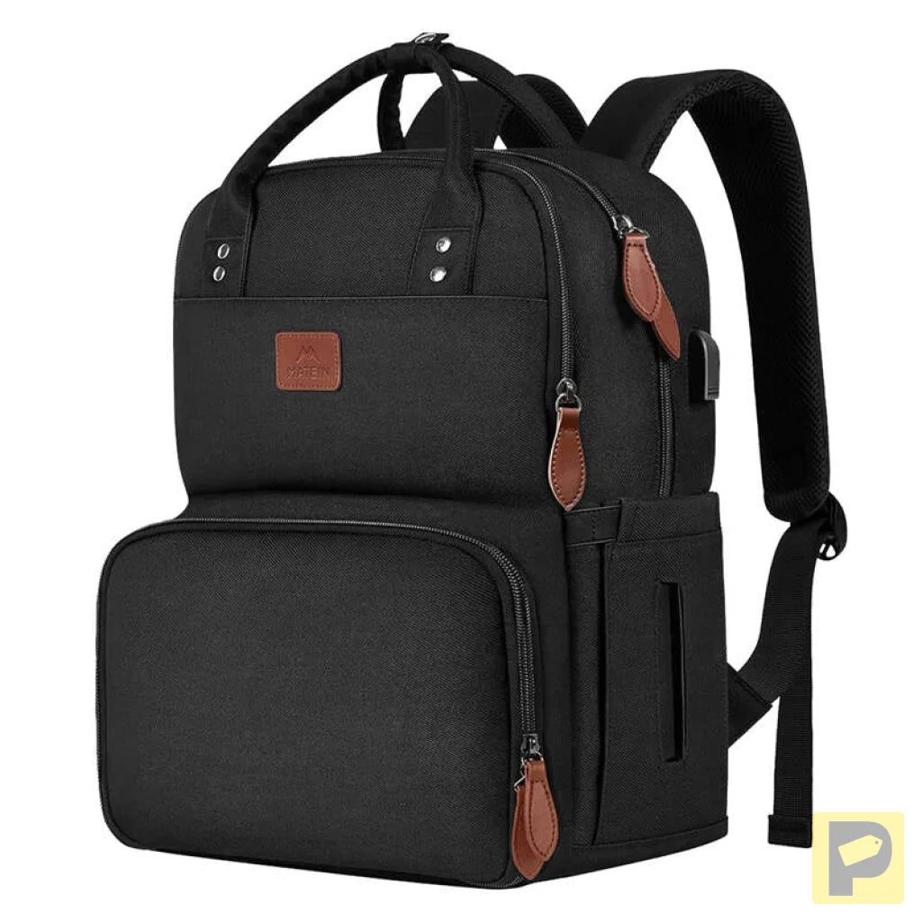 Laptop Backpack / Lunch Bag 15.6'' Matein 1162 USB Black