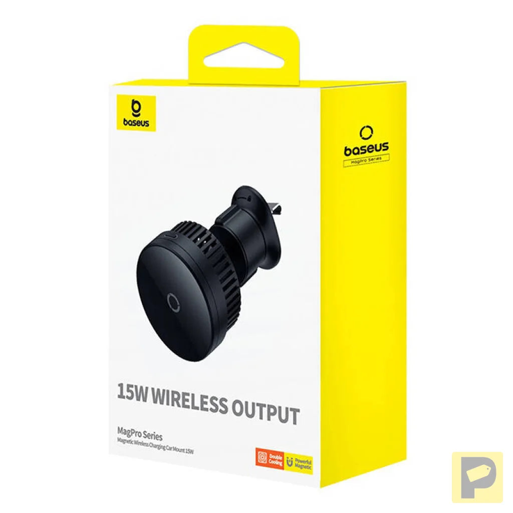 Magnetic Car Phone Holder Baseus MagPro 15W (black)