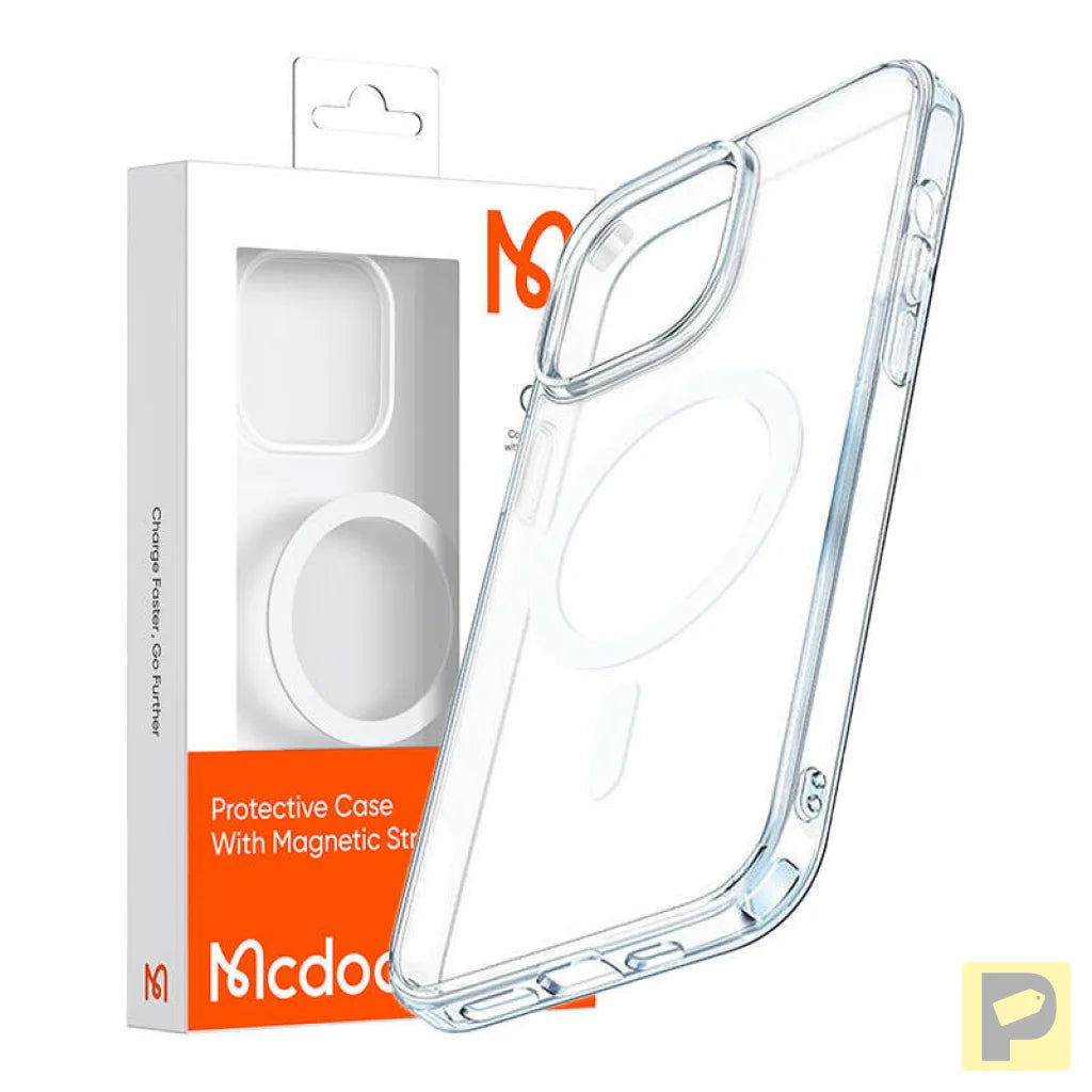 Magnetic case McDodo Crystal for iPhone 14 Pro Max (clear)