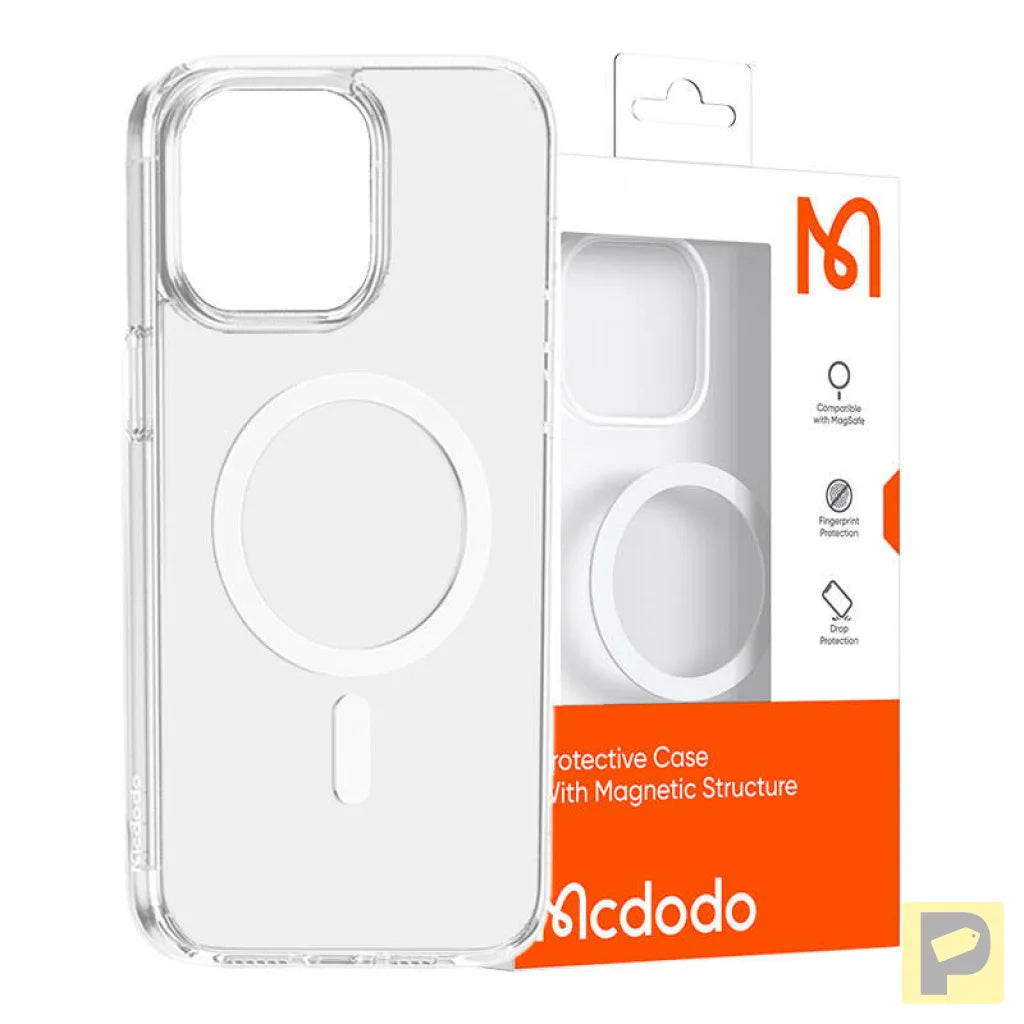 Magnetic case McDodo for iPhone 15 Pro (clear)