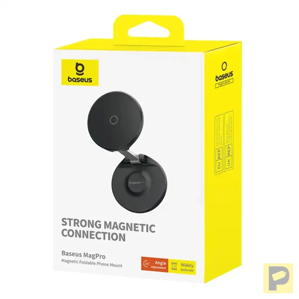 Magnetic Desktop Phone Stand Baseus MagPro self-adhesive (black)