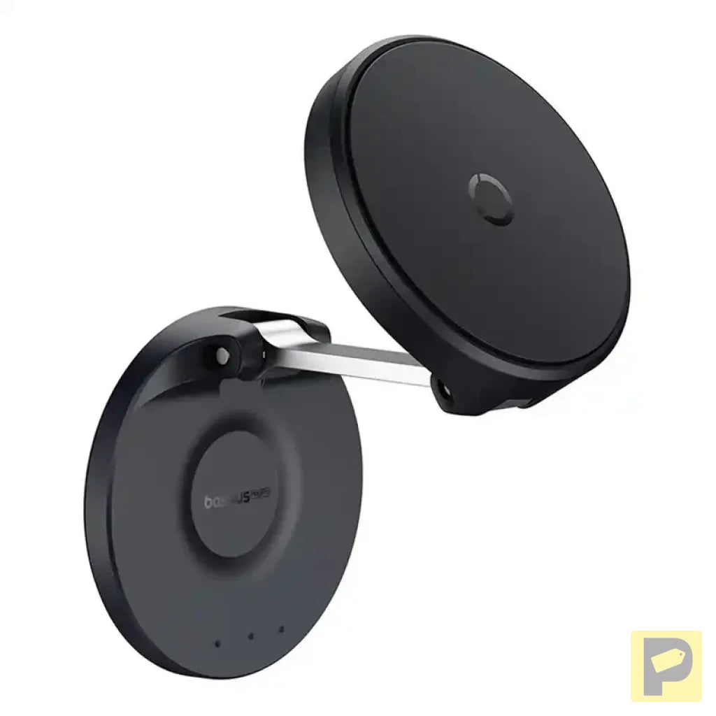 Magnetic Desktop Phone Stand Baseus MagPro self-adhesive (black)