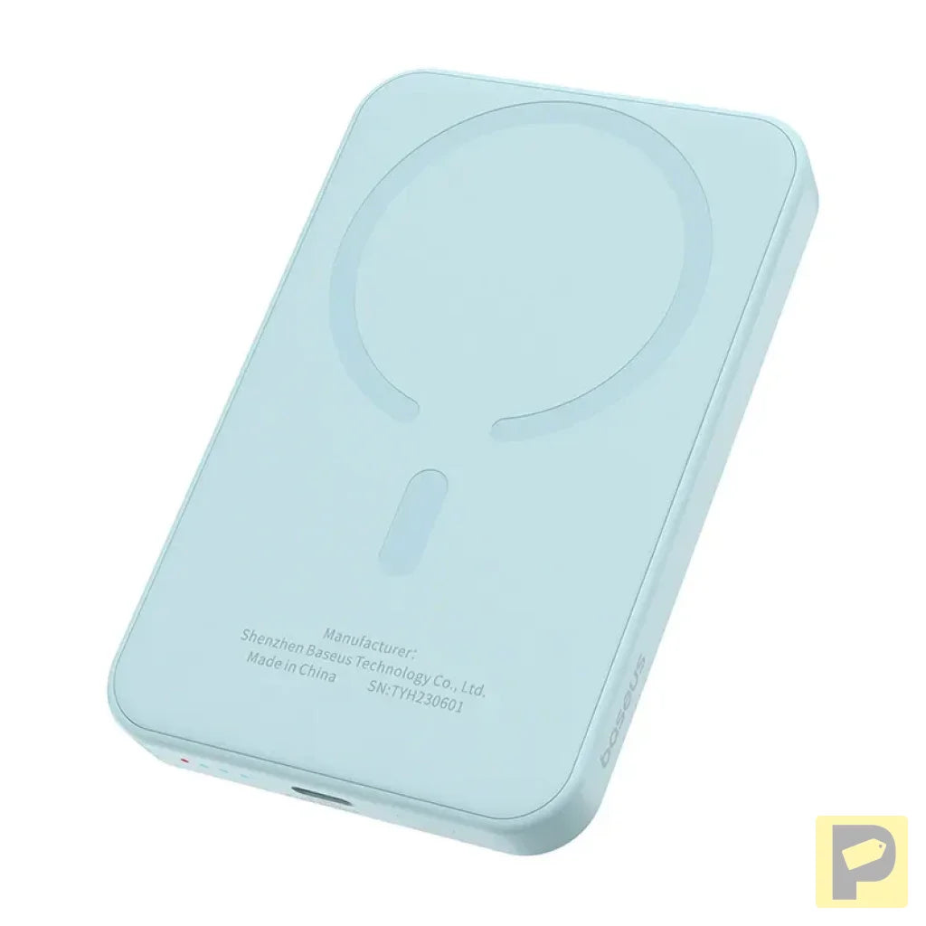 Magnetic Mini Powerbank Baseus 5000mAh, USB-C 20W (blue)