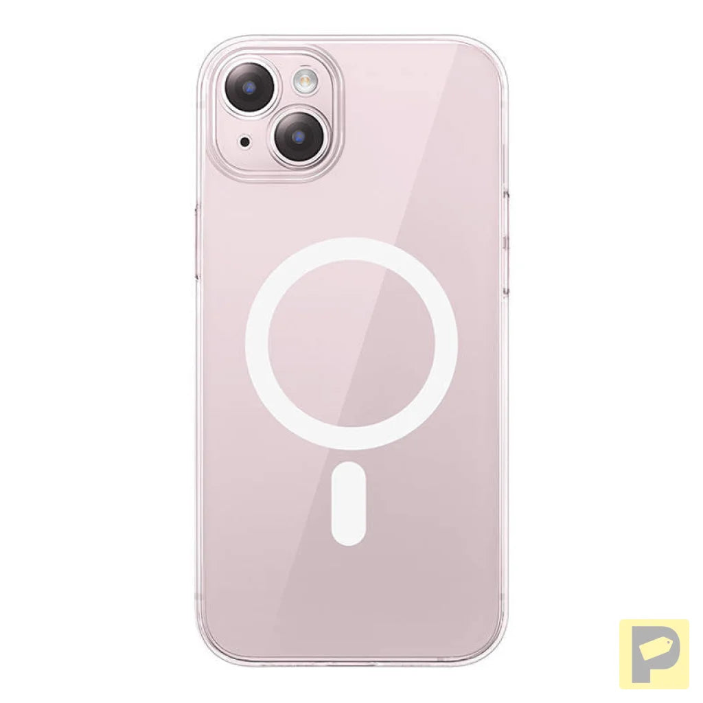Magnetic Phone Case for iPhone 15 Plus Baseus OS-Lucent Series (Clear)