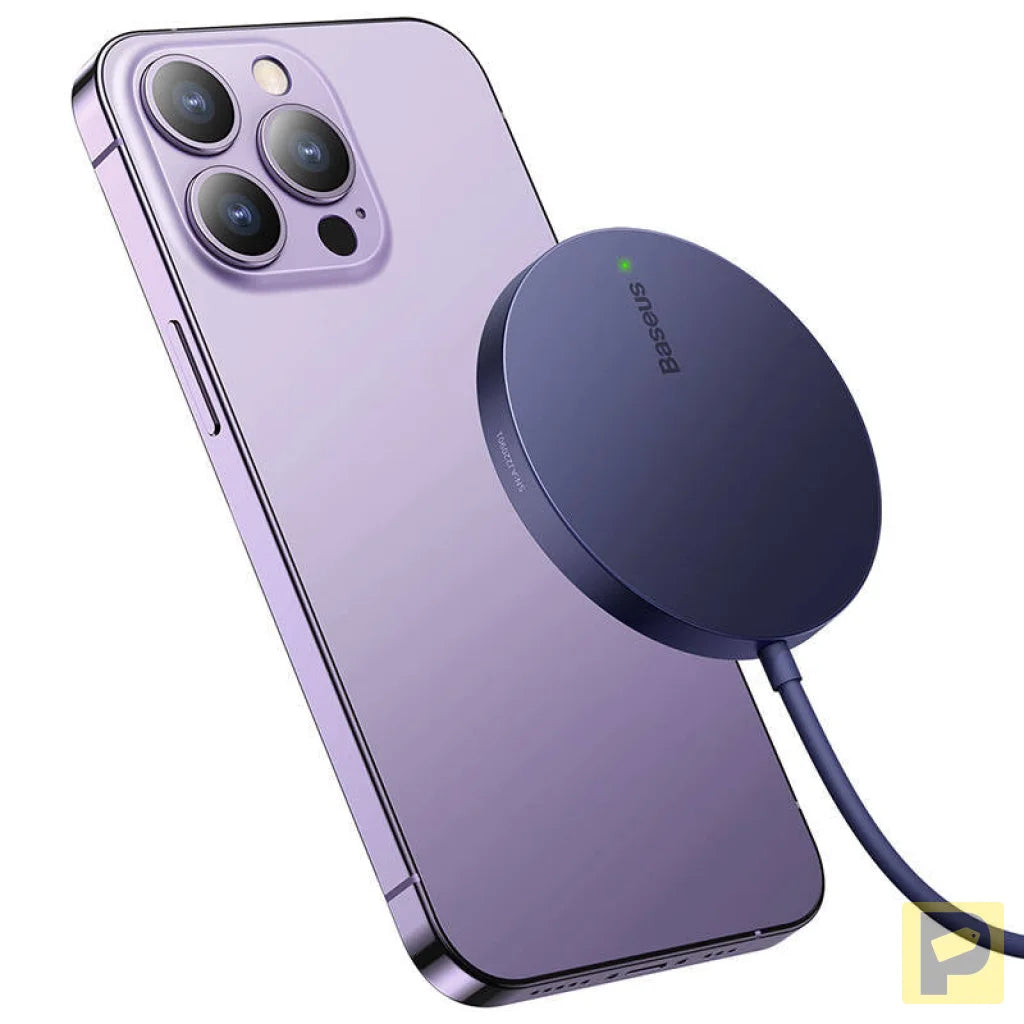 Magnetic Wireless Charger Baseus Simple Mini3 15W (Dusty purple)