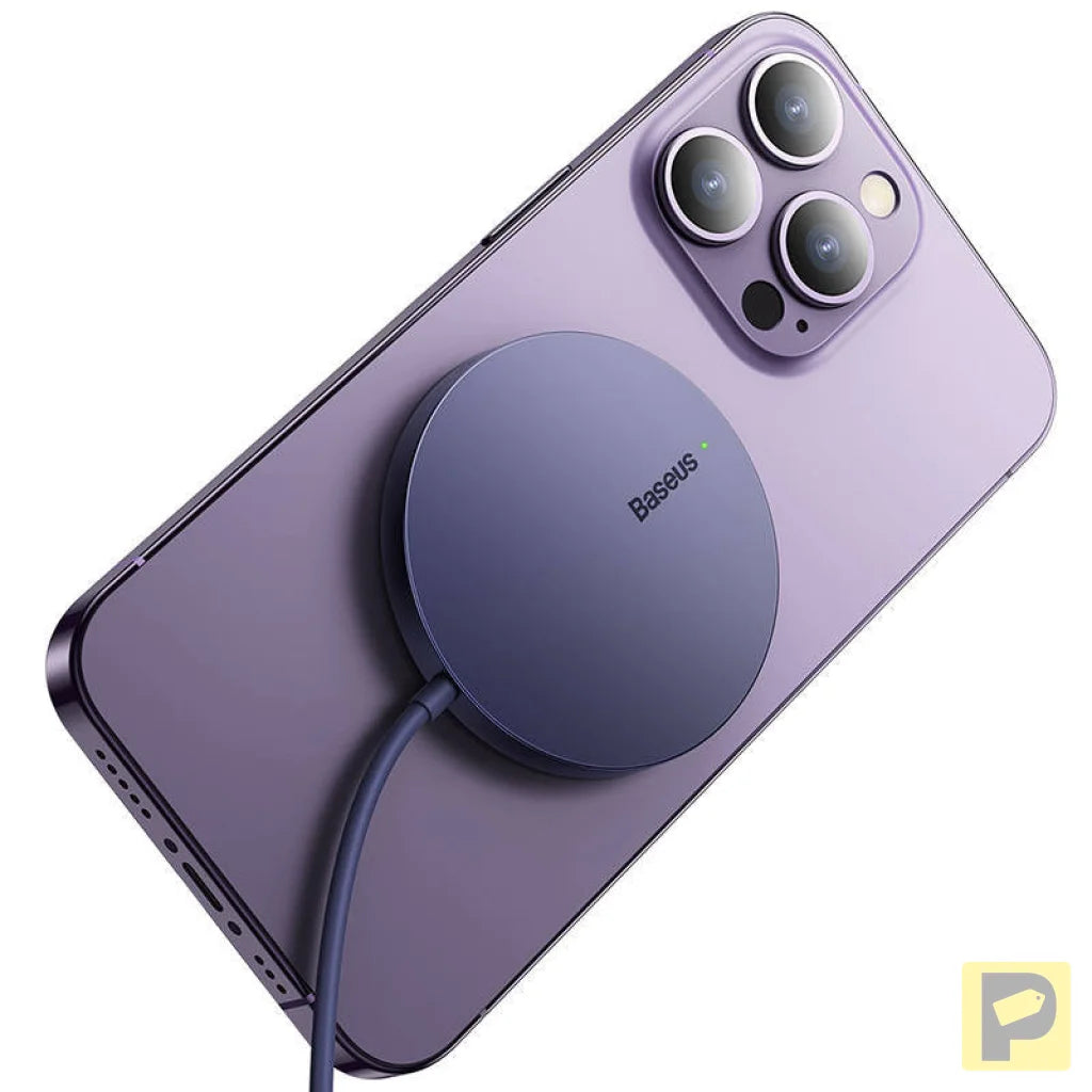 Magnetic Wireless Charger Baseus Simple Mini3 15W (Dusty purple)