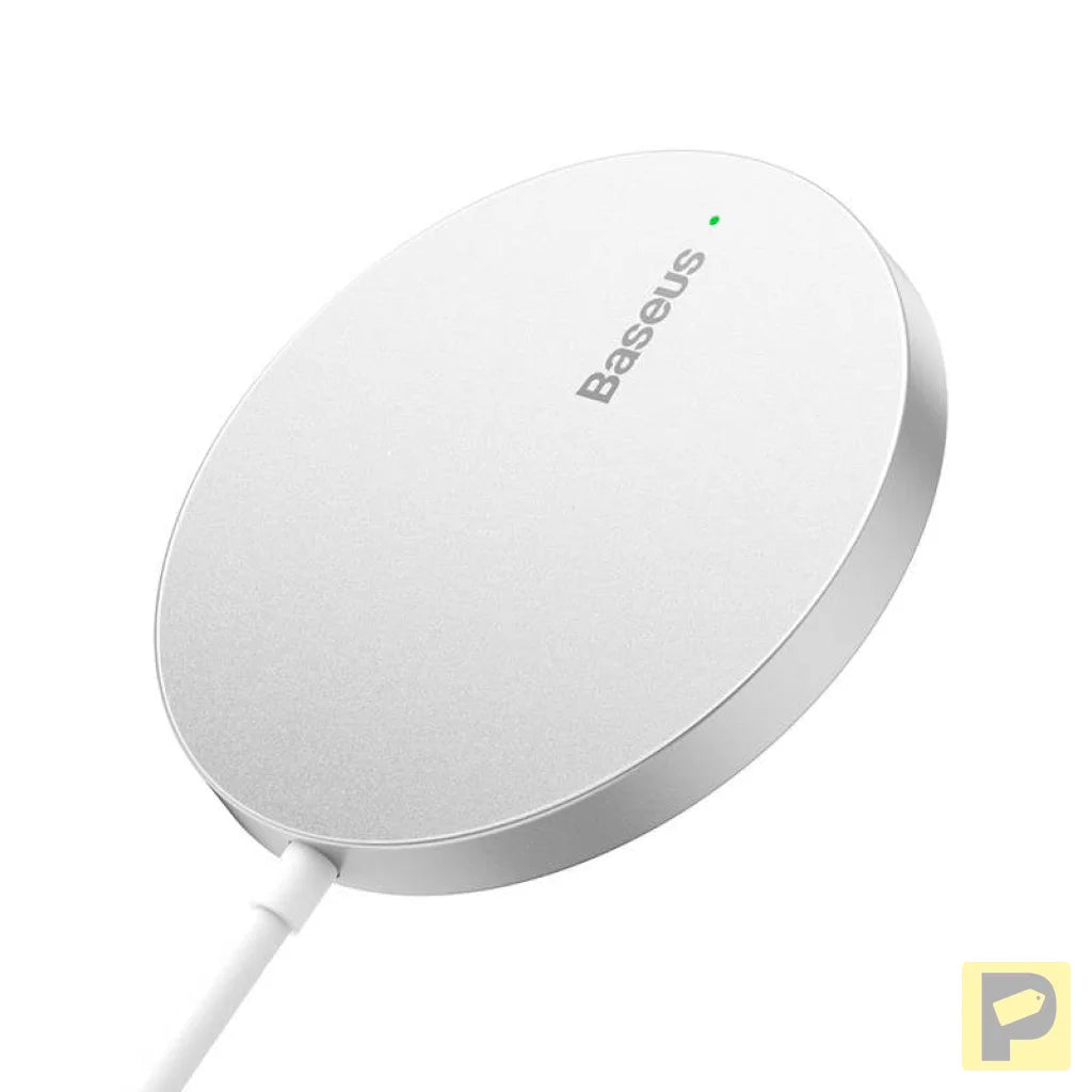 Magnetic Wireless Charger Baseus Simple Mini3 15W (Silver)